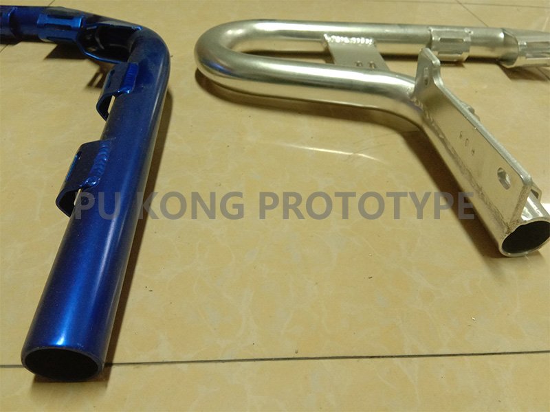 Welding and Anodizing Blue(Shelf of Motor bike)